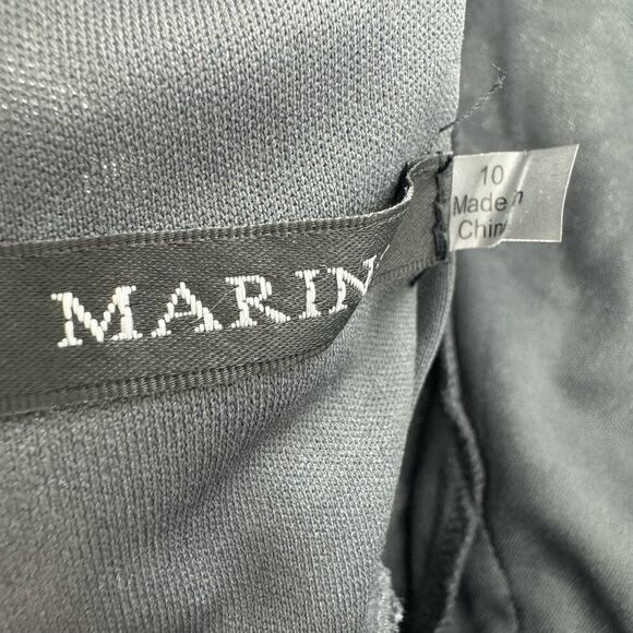 Marina Sheath Multi Tiered Lace Dress Sleeveless Gray Size 10 NWT - Picture 8 of 12